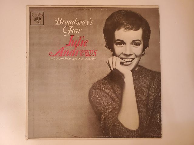 Julie Andrews Broadway's Fair vinyl record