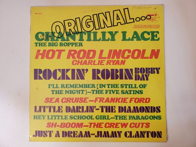 Various Artists Original... Chantilly Lace vinyl record