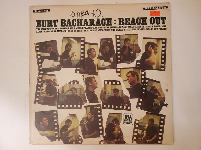 Burt Bacharach Reach Out vinyl record