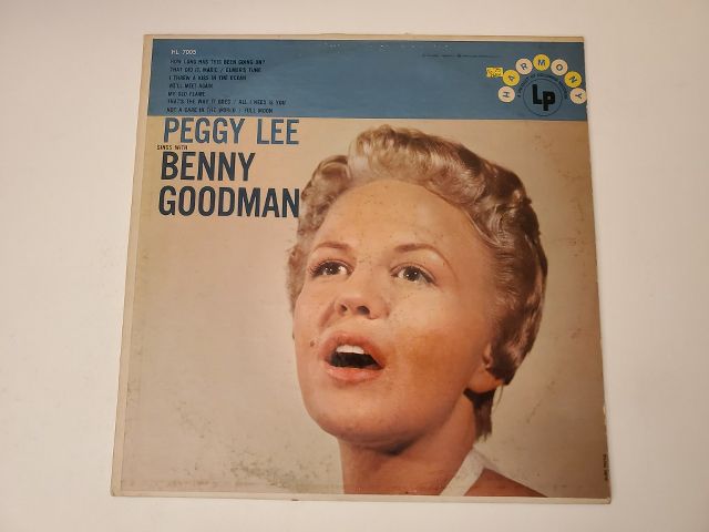 Peggy Lee and Benny Goodman Peggy Lee Sings with Benny Goodman vinyl record