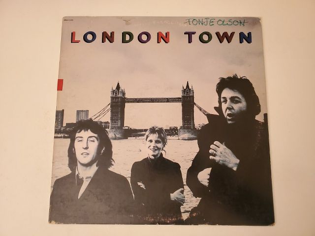 Wings London Town vinyl record