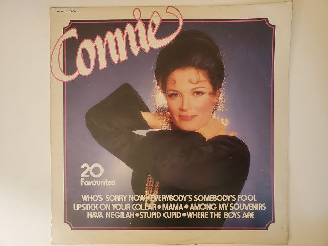 Connie Francis Connie: 20 Favourites vinyl record