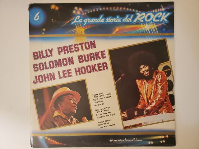 Billy Preston, Solomon Burke, John Lee Hooker La grande storia del rock (Volume 6) vinyl record