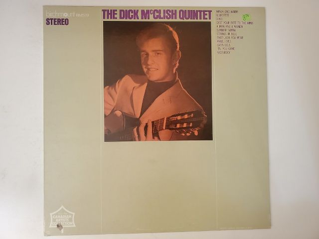 The Dick McClish Quintet Unknown vinyl record