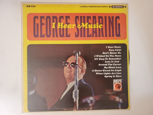 George Shearing I Hear Music vinyl record