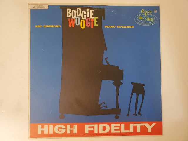 Art Simmons Boogie Woogie Piano Stylings vinyl record