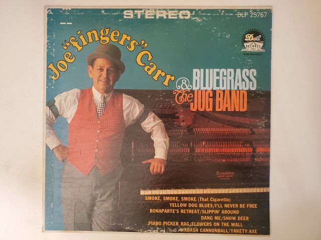 Joe 'Fingers' Carr & the Bluegrass Jug Band Joe 'Fingers' Carr & the Bluegrass Jug Band vinyl record