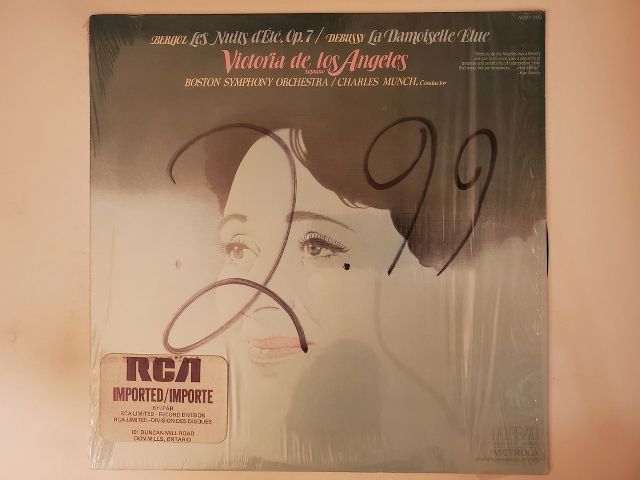Victoria de los Angeles Berlioz: Les Nuits d'?t?, Op. 7 / Debussy: La Damoiselle ?lue vinyl record