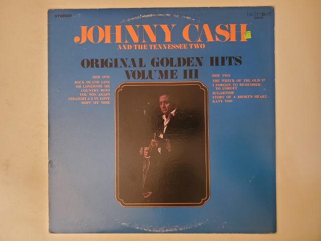 Johnny Cash and The Tennessee Two Original Golden Hits Volume III vinyl record