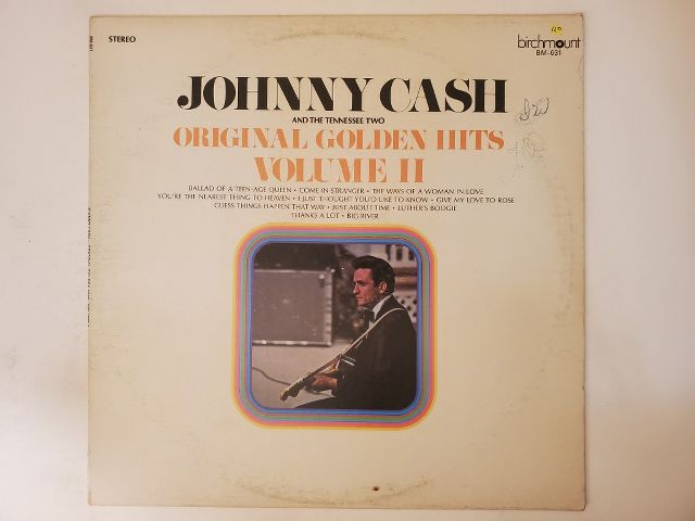 Johnny Cash Original Golden Hits Volume II vinyl record