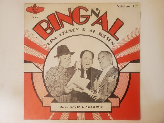 Bing Crosby & Al Jolson Bing & Al vinyl record