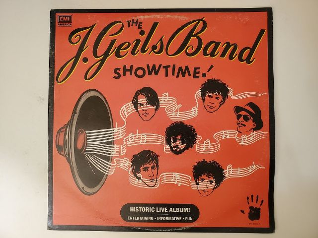 The J. Geils Band Showtime! vinyl record