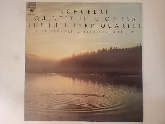 The Juilliard Quartet with Bernard Greenhouse Schubert Quintet in C, Op. 163 vinyl record