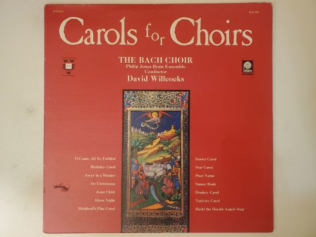 The Bach Choir Carols for Choirs vinyl record