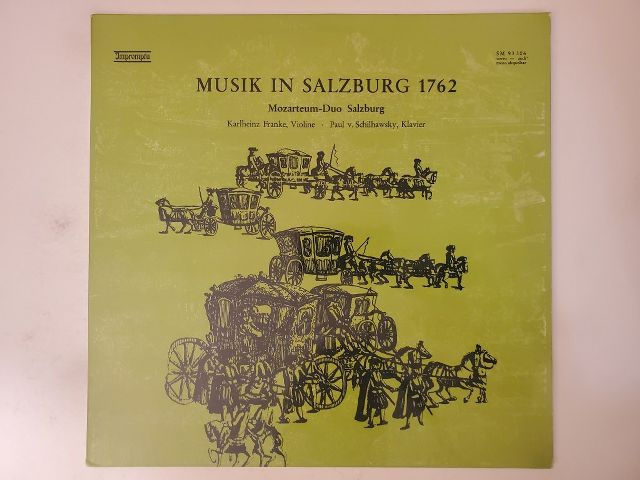 Mozarteum-Duo Salzburg Musik in Salzburg 1762 vinyl record