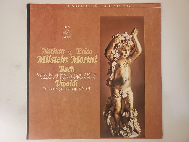 Nathan Milstein, Erica Morini Bach: Concerto for Two Violins in D Minor; Sonata in C Major for Two Violins / Vivaldi: Concerto grosso, Op. 3 No. 8 vinyl record