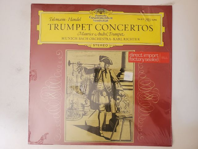 Maurice Andr?, Munich Bach Orchestra, Karl Richter Trumpet Concertos vinyl record