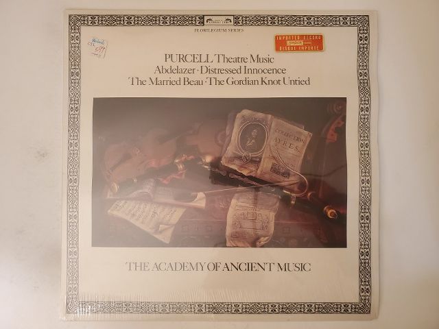 The Academy of Ancient Music Purcell Theatre Music vinyl record