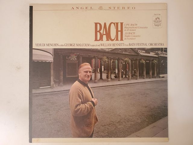 Yehudi Menuhin, George Malcolm, William Bennett, Bath Festival Orchestra Bach: C.P.E. Bach Harpsichord Concerto in D Minor, J.S. Bach Triple Concerto in A Minor vinyl record