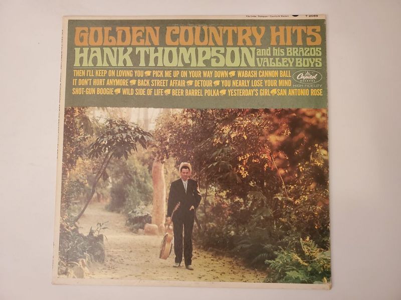 Hank Thompson and His Brazos Valley Boys Golden Country Hits vinyl record