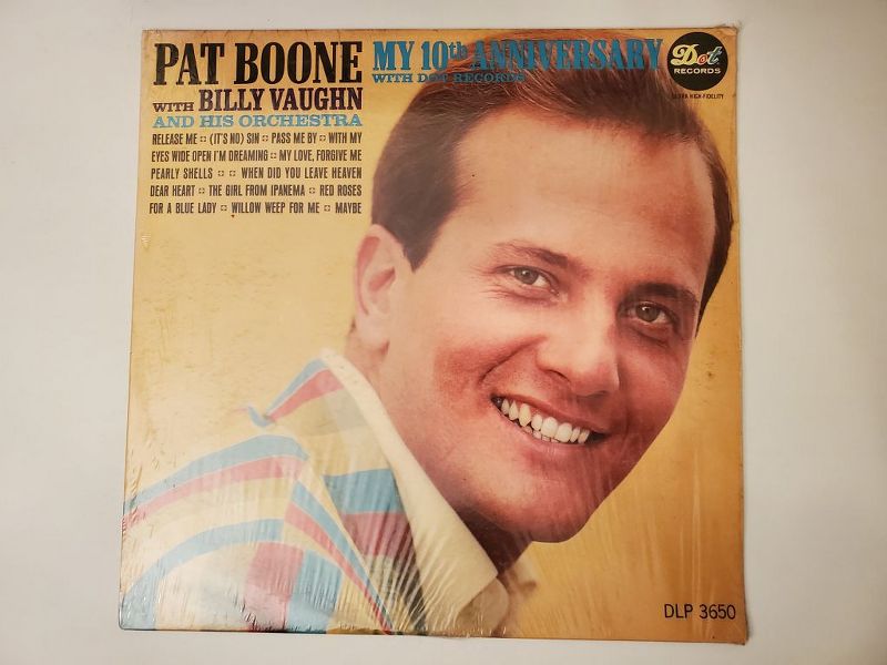 Pat Boone with Billy Vaughn and His Orchestra My 10th Anniversary with Dot Records vinyl record