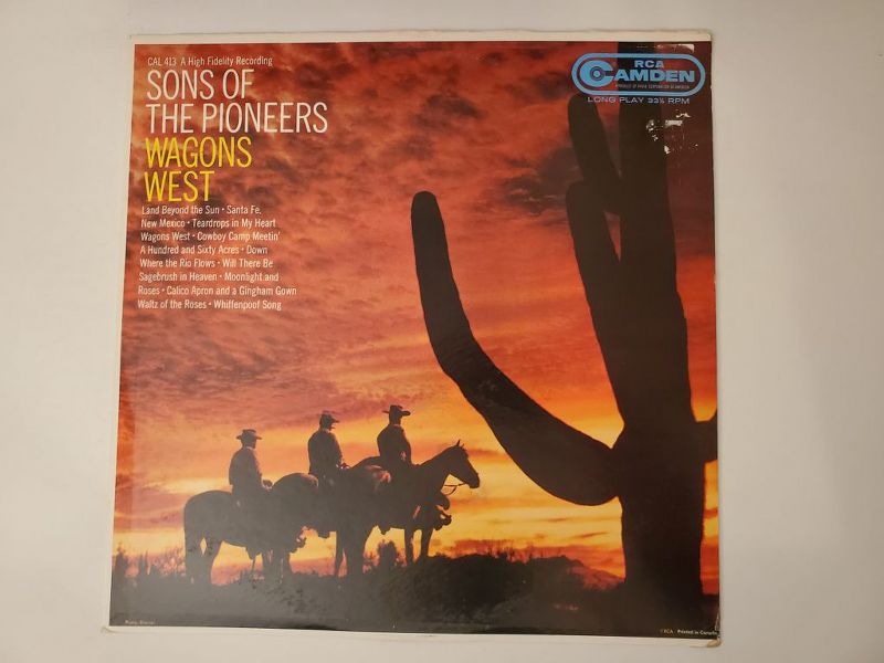 Sons of the Pioneers Wagons West vinyl record
