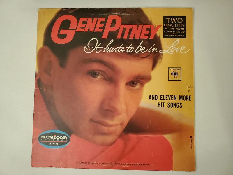 Gene Pitney It Hurts to Be in Love vinyl record
