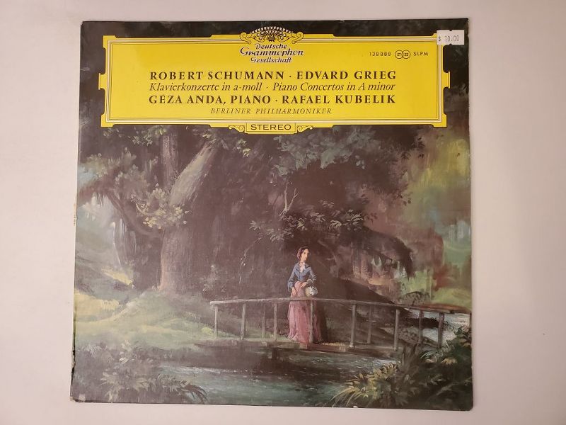 Robert Schumann, Edvard Grieg, Geza Anda (Piano), Rafael Kubelik (conductor), Berliner Philharmoniker Klavierkonzerte in a-moll / Piano Concertos in A minor vinyl record