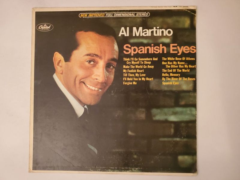 Al Martino Spanish Eyes vinyl record
