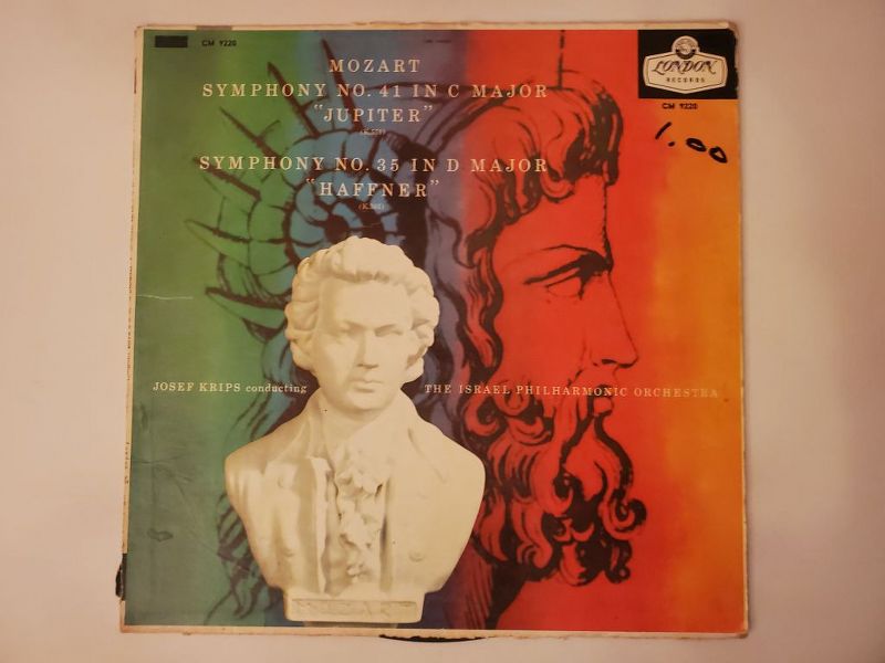 Wolfgang Amadeus Mozart Symphony No. 41 in C Major 'Jupiter', Symphony No. 35 in D Major 'Haffner' vinyl record