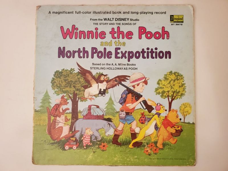Walt Disney Studio, Sterling Holloway as Pooh Winnie the Pooh and the North Pole Expotition vinyl record