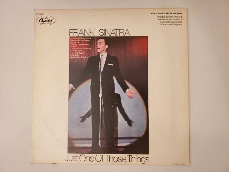 Frank Sinatra Just One Of Those Things vinyl record