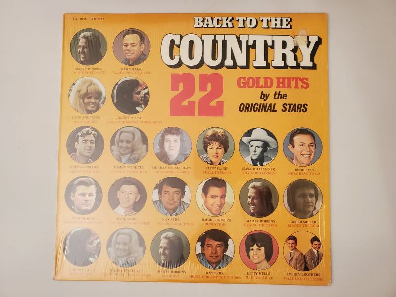 Various Artists Back to the Country: 22 Gold Hits by the Original Stars vinyl record