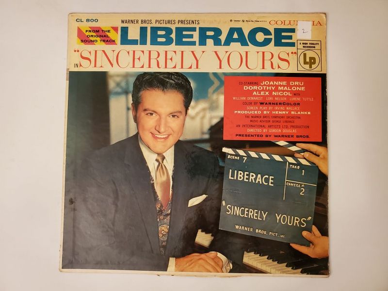 Liberace Sincerely Yours (From the Original Sound Track) vinyl record