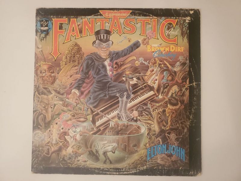 Elton John Captain Fantastic and the Brown Dirt Cowboy vinyl record