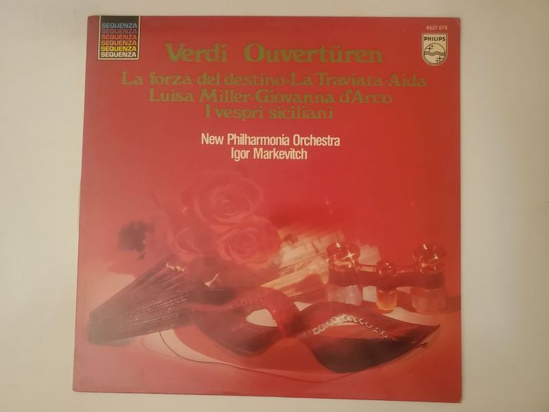 New Philharmonia Orchestra, Igor Markevitch Verdi Ouvert?ren: La forza del destino, La Traviata, Aida, Luisa Miller, Giovanna d'Arco, I vespri siciliani vinyl record