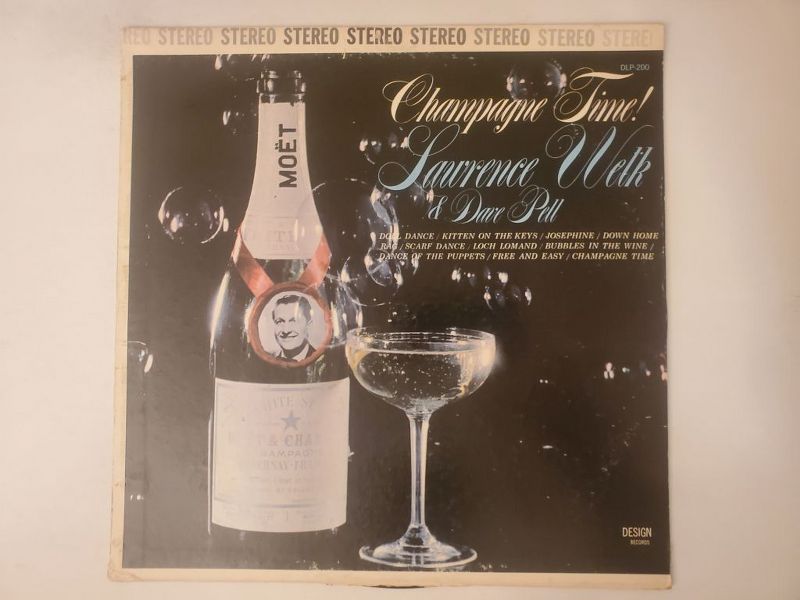 Lawrence Welk & Dave Pell Champagne Time! vinyl record