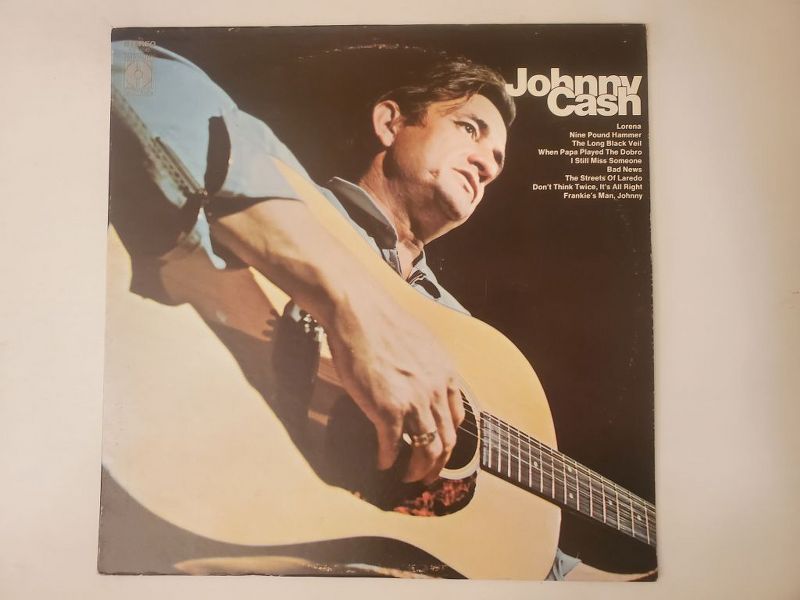 Johnny Cash Johnny Cash (Lorena, Nine Pound Hammer, The Long Black Veil, When Papa Played The Dobro, I Still Miss Someone, Bad News, The Streets Of Laredo, Don't Think Twice, It's All Right, Frankie's Man, Johnny) vinyl record