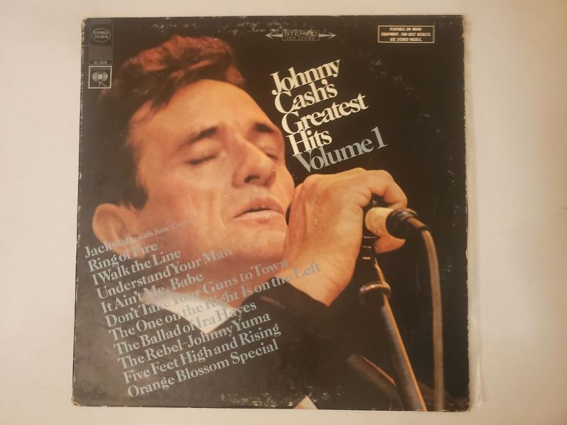 Johnny Cash Johnny Cash's Greatest Hits Volume 1 vinyl record