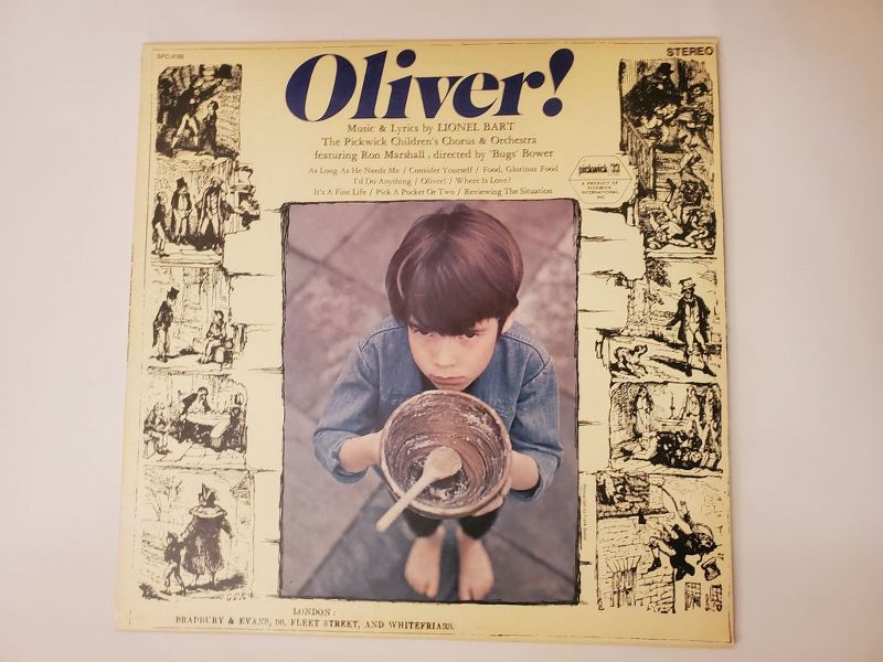 Lionel Bart Oliver! (The Pickwick Children's Chorus & Orchestra featuring Ron Marshall, directed by Bugs Bower) vinyl record