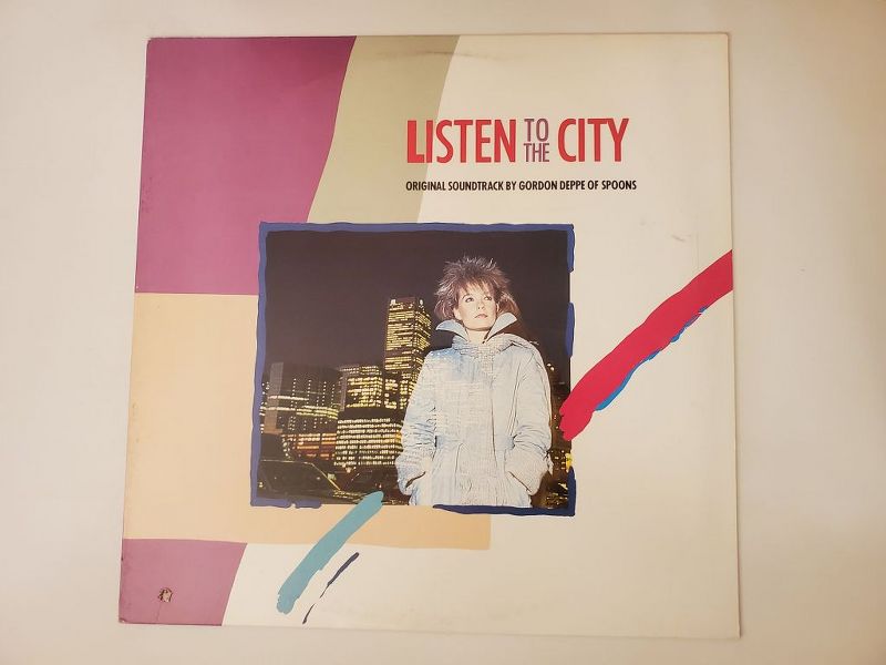 Gordon Deppe of Spoons Listen to the City vinyl record