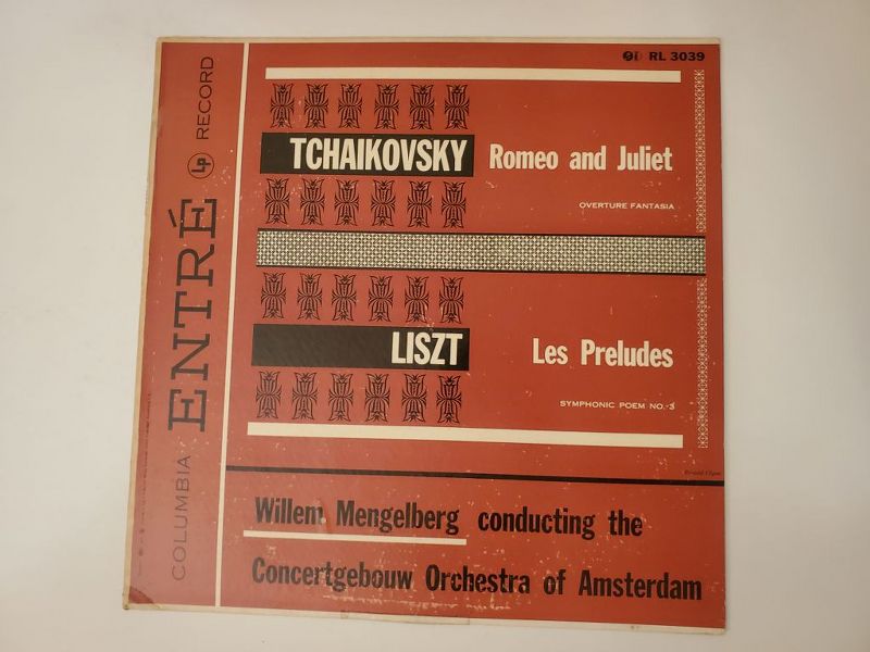 Tchaikovsky,Liszt Romeo and Juliet (Overture Fantasia),Les Preludes (Symphonic Poem No. 3) vinyl record