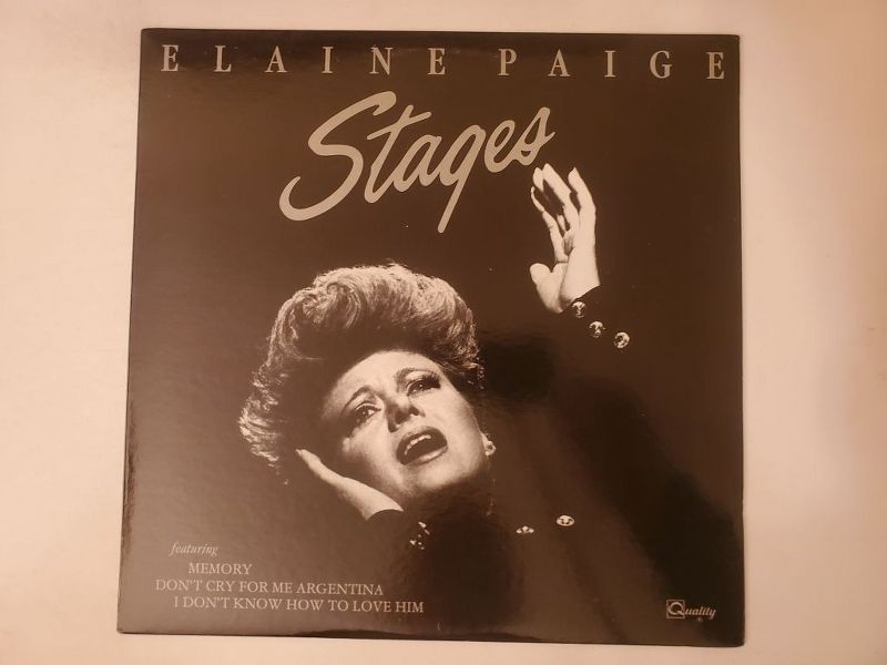 Elaine Paige Stages vinyl record