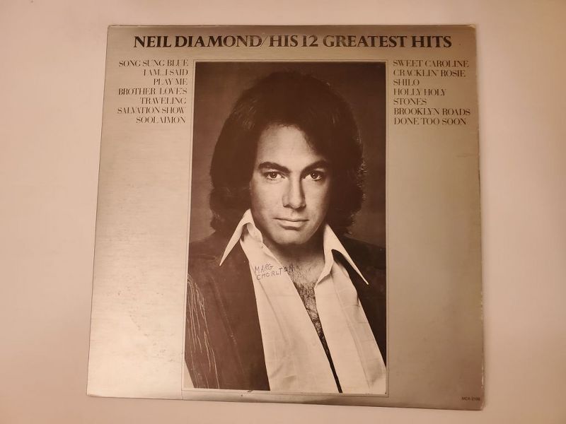 Neil Diamond His 12 Greatest Hits vinyl record