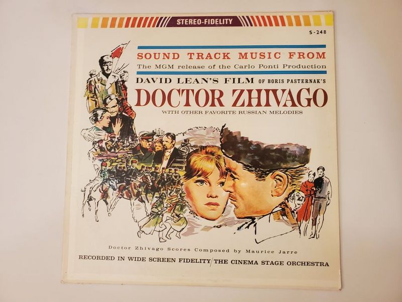 The Cinema Stage Orchestra (Doctor Zhivago Scores composed by Maurice Jarre) Sound Track Music from David Lean's Film of Boris Pasternak's Doctor Zhivago vinyl record