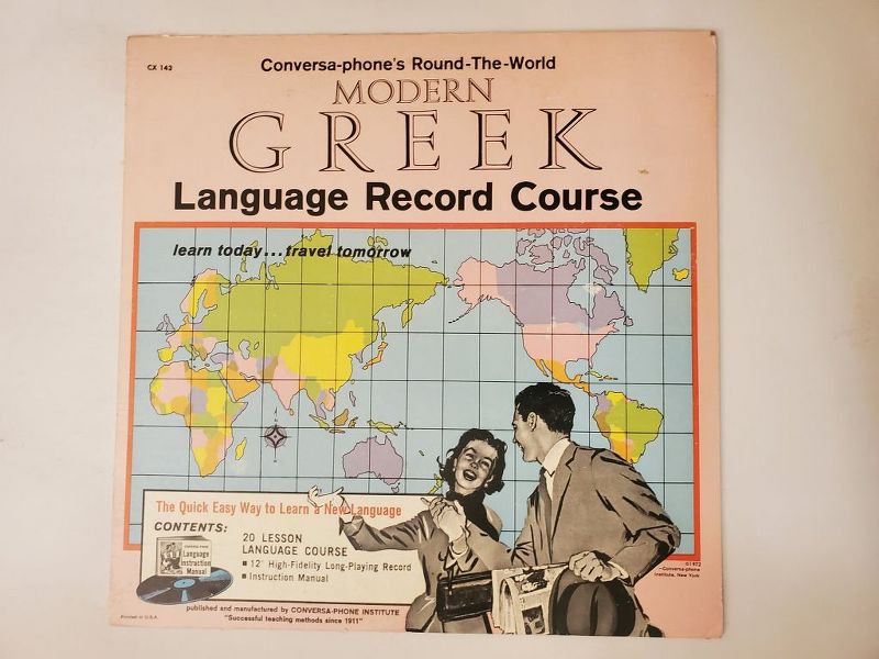 Conversa-Phone Institute Modern Greek Language Record Course vinyl record