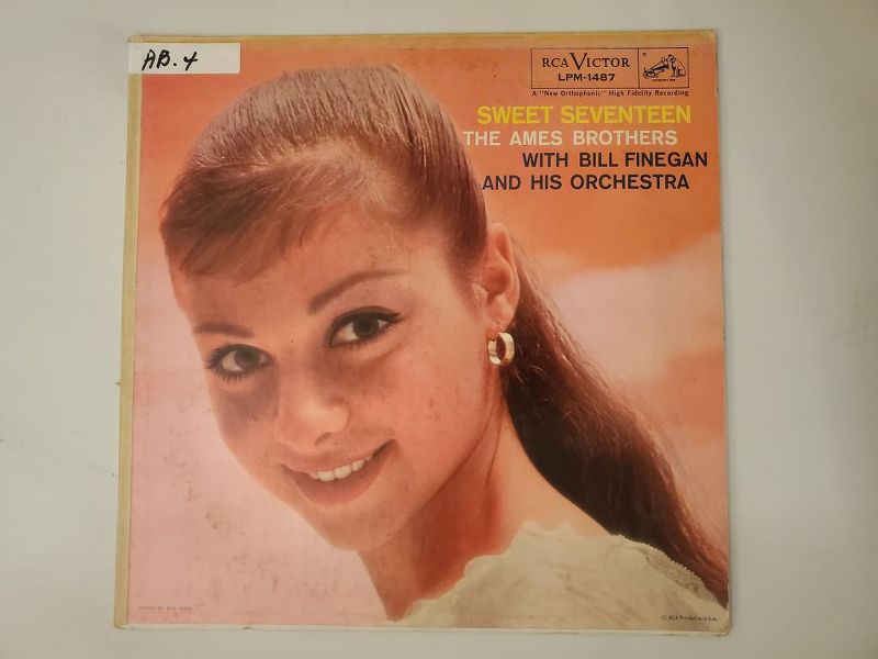 The Ames Brothers with Bill Finegan and His Orchestra Sweet Seventeen vinyl record