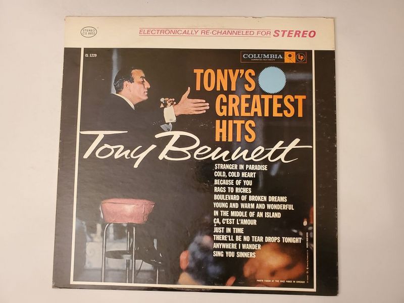 Tony Bennett Tony's Greatest Hits vinyl record