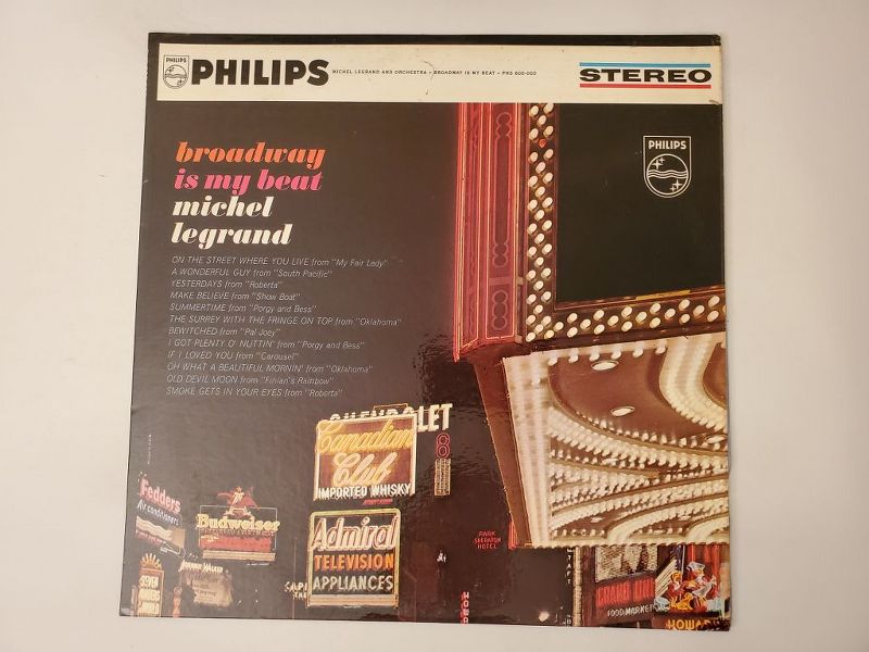 Michel Legrand Broadway Is My Beat vinyl record
