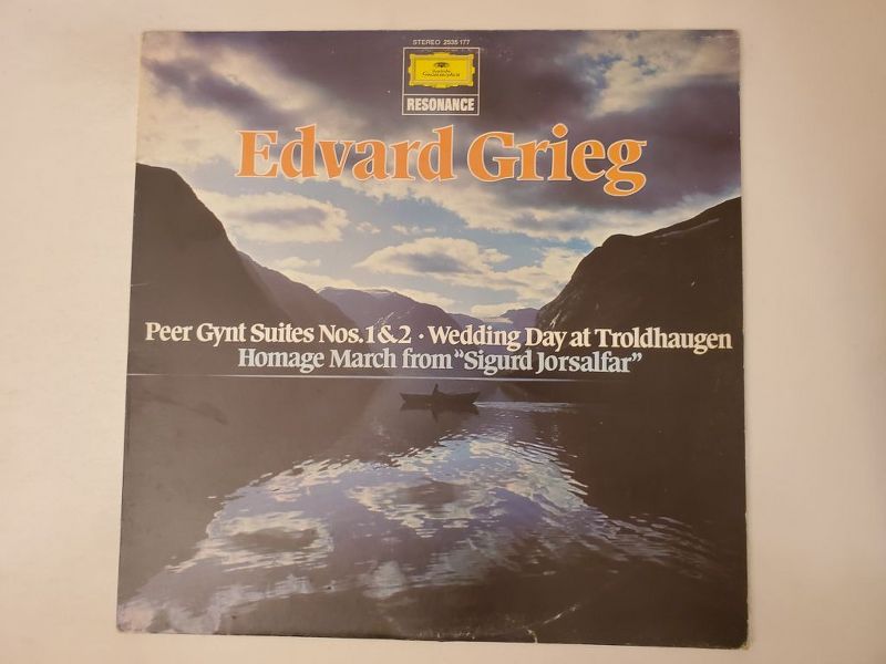 Edvard Grieg Peer Gynt Suites Nos. 1 & 2 ? Wedding Day at Troldhaugen ? Homage March from 'Sigurd Jorsalfar' vinyl record